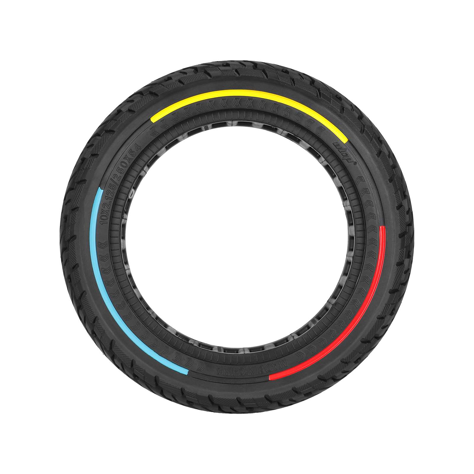 Tire - 54/80-6.5, [10x2.125], [Ø250x54mm] - ULIP Solid with Three Colors [116]