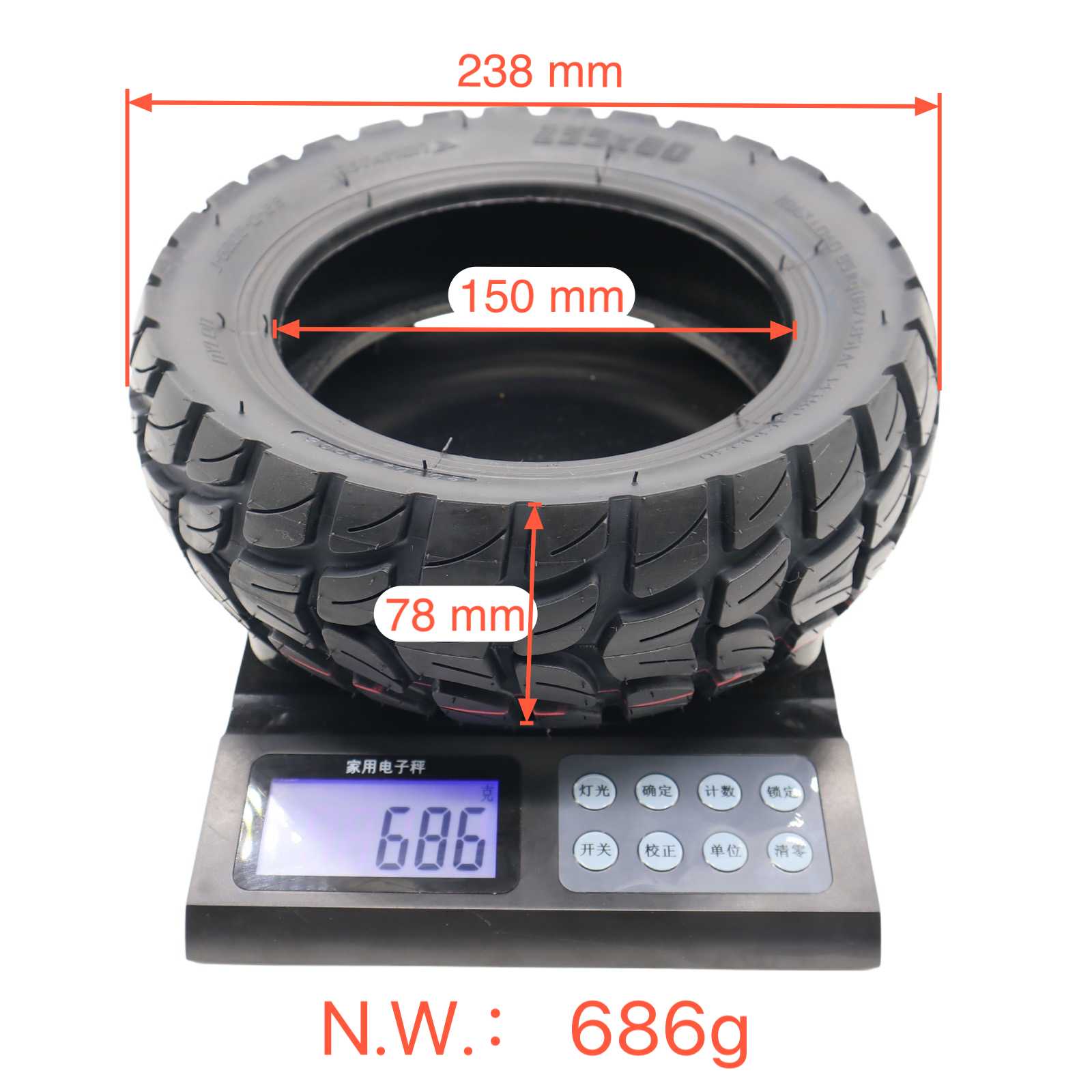 საბურავი - 80/65-6, 10×3, [Ø255×80mm] - EAKIA [155]