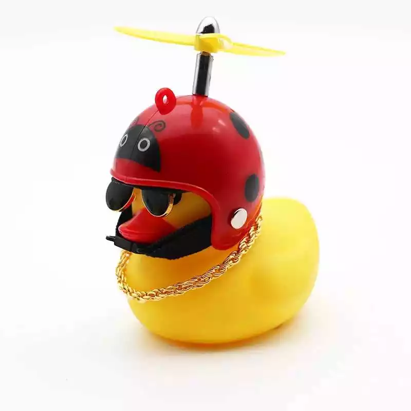 Yellow duck figurine (Red ladybug) [445]