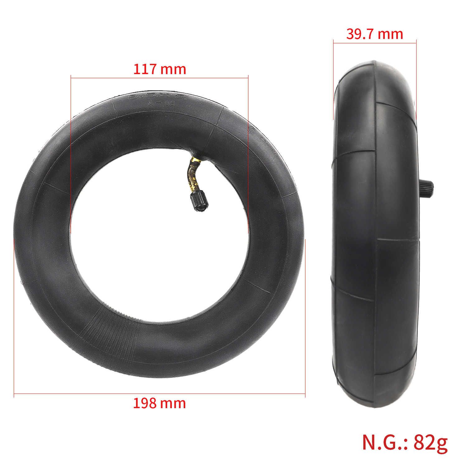 საბურავი - [50-134],[8 1/2x2], Ø234x50mm - HOTA + კამერა [479]