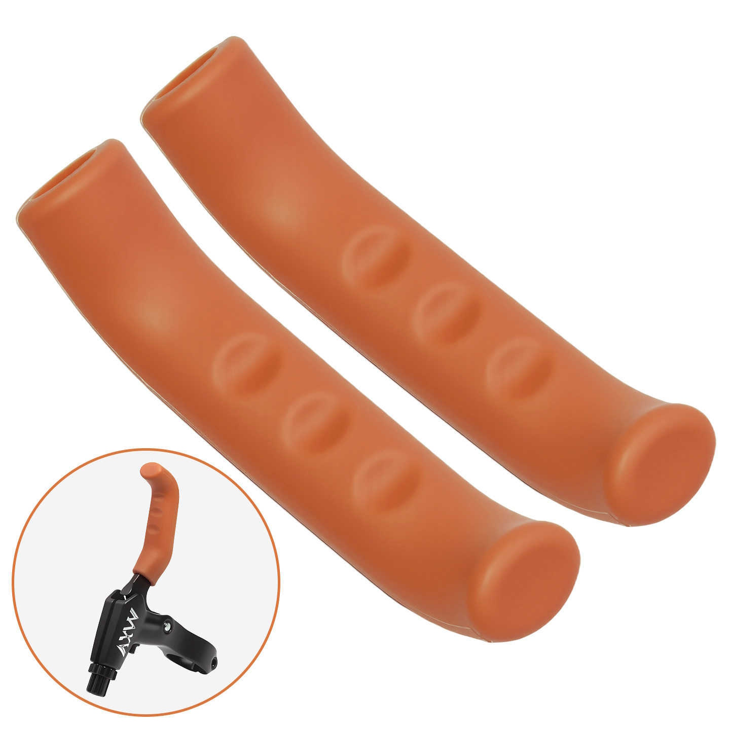 Brake handle silicone cover for electric scooter - orange [502]
